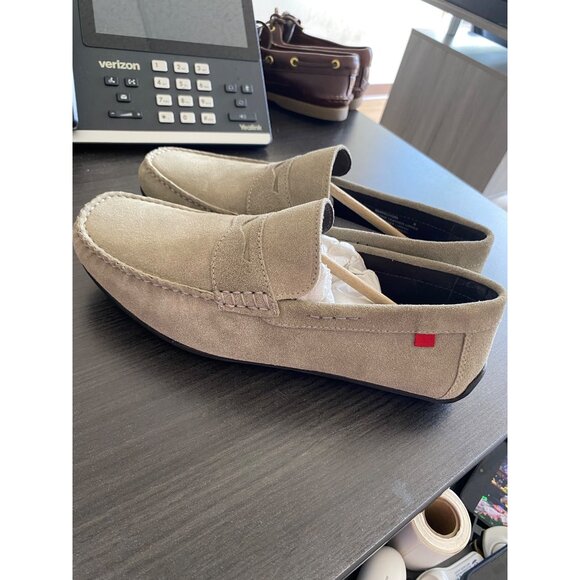 MARC JOSEPH NEW YORK Mens Moc Toe Nebraska Loafer Light Beige Size 8 Defected - Picture 3 of 7